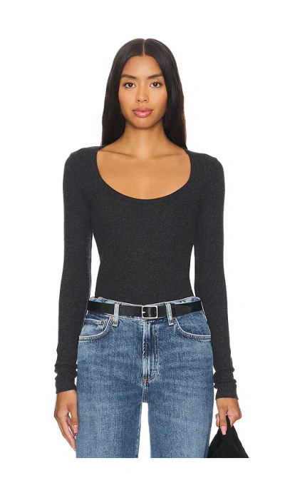 Agolde Corey Scoop Neck Tee In Katniss