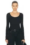 Agolde Corey Scoop Neck Tee In Katniss