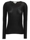 Agolde Scoop-neck Lyocell-blend Jumper In Black