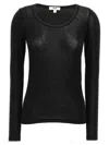 Agolde Scoop-neck Lyocell-blend Jumper In Black