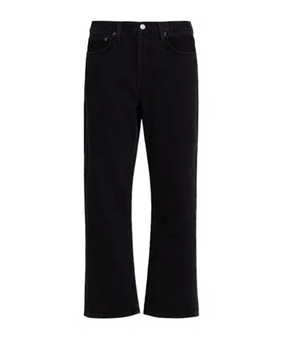 Agolde Magnus Cotton Blend Jeans In Blue