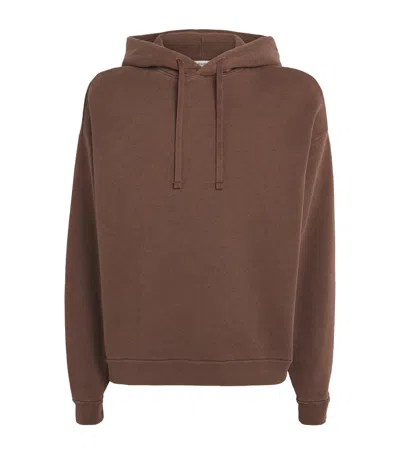 Agolde Cotton-blend Salford Hoodie In Brown