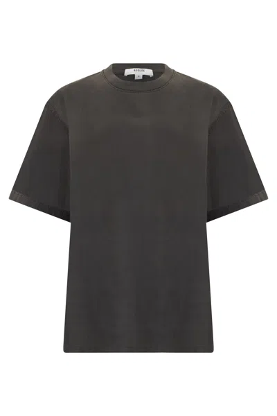 Agolde Cotton Crew Neck T-shirt - Loose Fit In Gray
