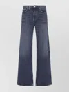 Agolde Cotton Flared Leg Denim Trousers In Blue