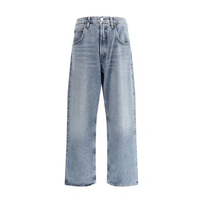 Agolde Cotton High-waisted Men's Jean In Blue