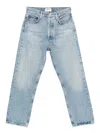Agolde Cropped Valen Jeans In Blue