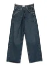 Agolde Vana Fold Jeans In Blue