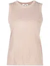 Agolde Cotton Sleeveless Tank Top In Grapefruit