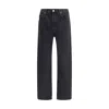 Agolde Five-pocket Jeans With Button Front Closure In Black