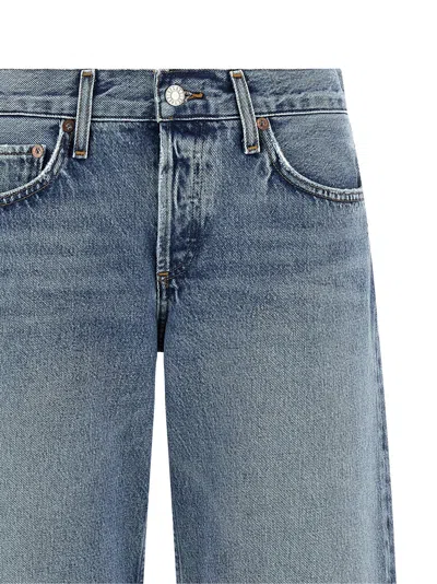 Agolde Cotton Straight-leg Women's Jeans In Blue