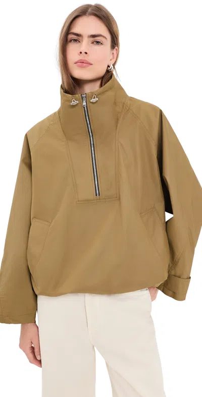 Agolde Coulson Jacket Khaki In Brown