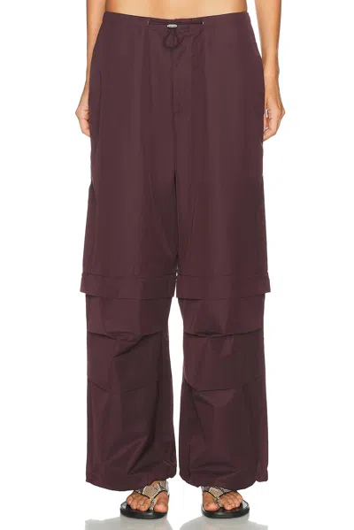Agolde Coulson Parachute Pant In Cordovan