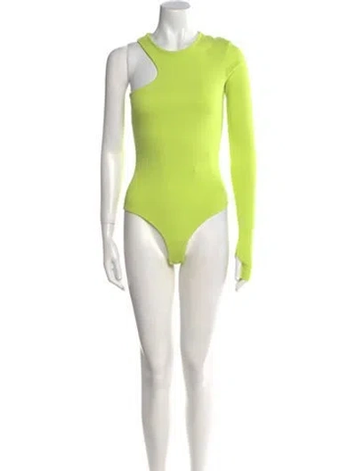 Pre-owned Agolde Crew Neck Long Sleeve Bodysuit In Multi
