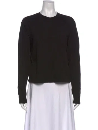 Pre-owned Agolde Crew Neck Long Sleeve Sweatshirt In Black