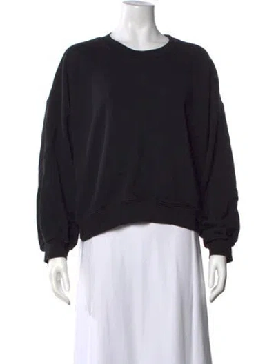 Pre-owned Agolde Crew Neck Long Sleeve Sweatshirt In Black