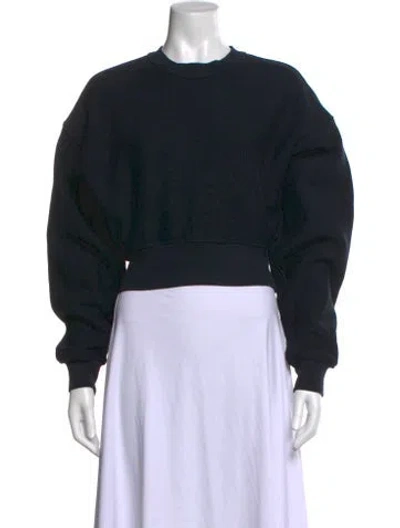 Pre-owned Agolde Crew Neck Long Sleeve Sweatshirt In Black