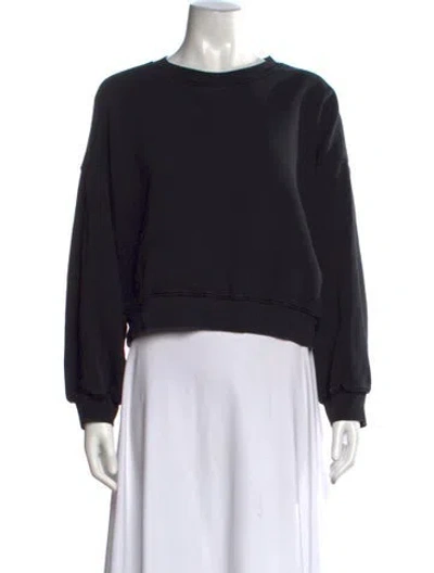Pre-owned Agolde Crew Neck Long Sleeve Sweatshirt In Black