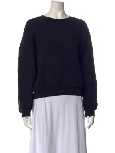 Pre-owned Agolde Crew Neck Long Sleeve Sweatshirt In Black