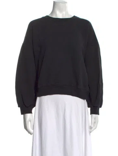 Pre-owned Agolde Crew Neck Long Sleeve Sweatshirt In Black