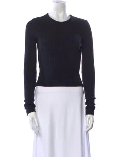 Pre-owned Agolde Crew Neck Long Sleeve Sweatshirt In Blue