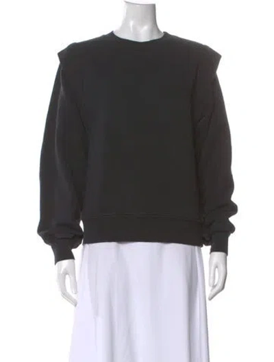 Pre-owned Agolde Crew Neck Long Sleeve Sweatshirt In Gray