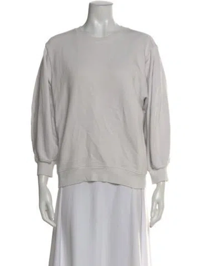 Pre-owned Agolde Crew Neck Long Sleeve Sweatshirt In Gray