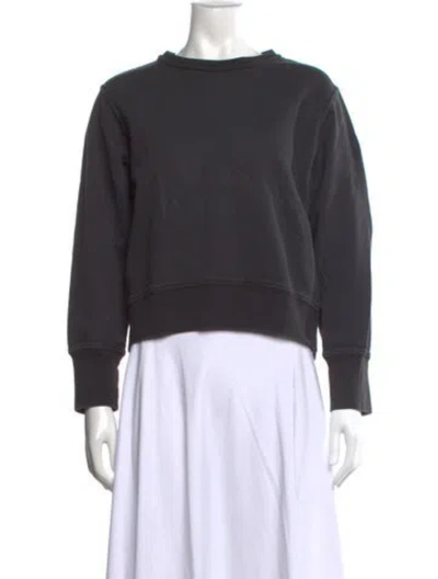Pre-owned Agolde Crew Neck Long Sleeve Sweatshirt In Gray