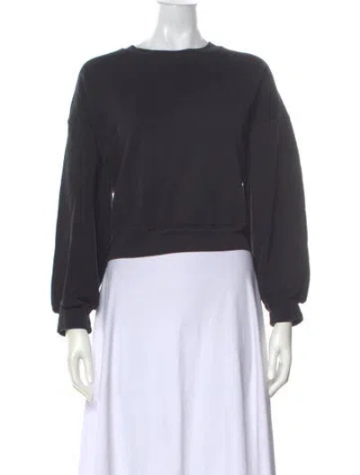 Pre-owned Agolde Crew Neck Long Sleeve Sweatshirt In Green