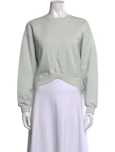 Pre-owned Agolde Crew Neck Long Sleeve Sweatshirt In Green