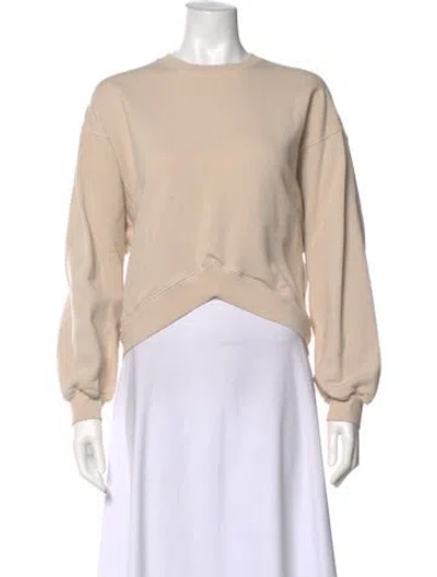 Pre-owned Agolde Crew Neck Long Sleeve Sweatshirt In Neutral