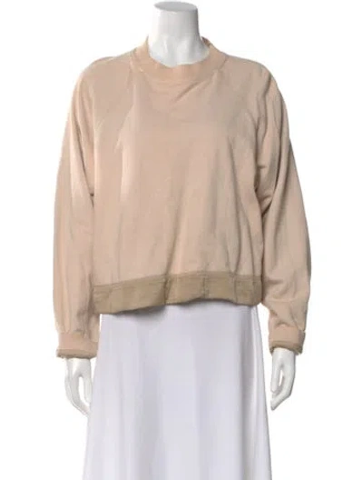 Pre-owned Agolde Crew Neck Long Sleeve Sweatshirt In Neutral