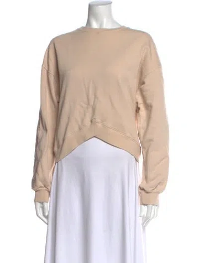 Pre-owned Agolde Crew Neck Long Sleeve Sweatshirt In Neutral