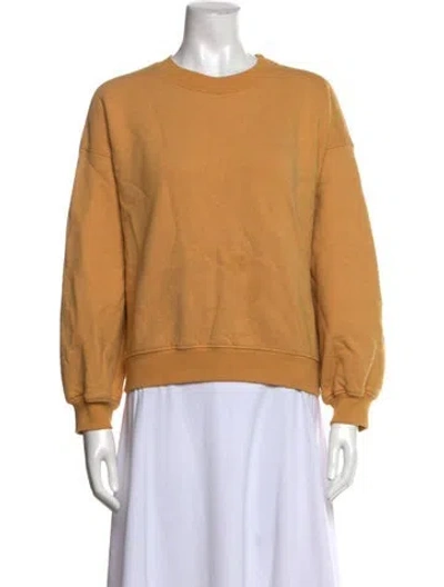 Pre-owned Agolde Crew Neck Long Sleeve Sweatshirt In Neutral