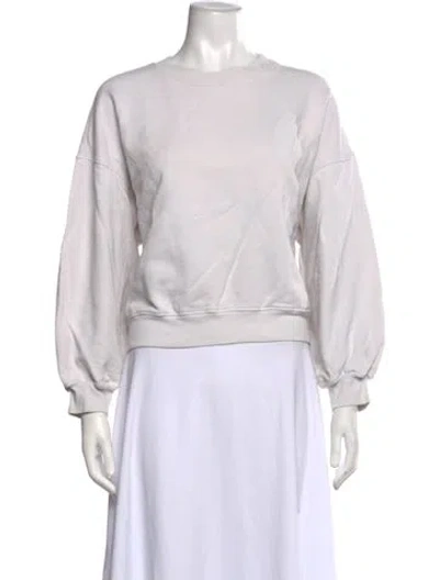 Pre-owned Agolde Crew Neck Long Sleeve Sweatshirt In Neutrals