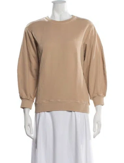Pre-owned Agolde Crew Neck Long Sleeve Sweatshirt In Neutrals