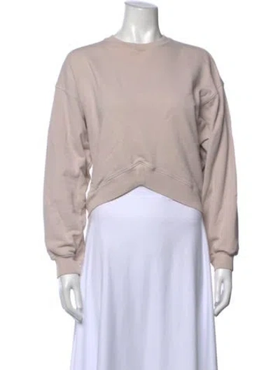 Pre-owned Agolde Crew Neck Long Sleeve Sweatshirt In Pink
