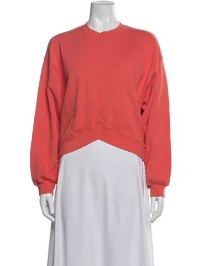 Pre-owned Agolde Crew Neck Long Sleeve Sweatshirt In Pink