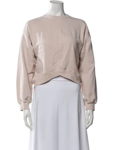 Pre-owned Agolde Crew Neck Long Sleeve Sweatshirt In Pink