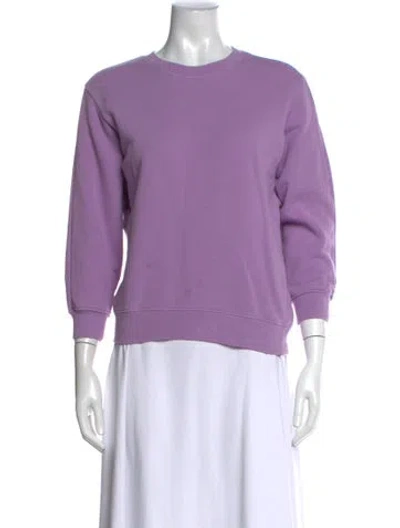 Pre-owned Agolde Crew Neck Long Sleeve Sweatshirt In Purple