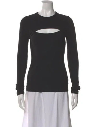 Pre-owned Agolde Crew Neck Long Sleeve Top In Gray