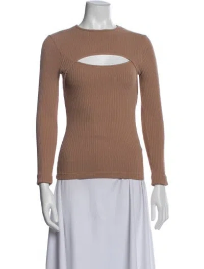 Pre-owned Agolde Crew Neck Long Sleeve Top In Multi