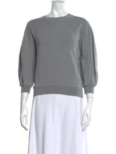 Pre-owned Agolde Crew Neck Short Sleeve Sweatshirt In Grey