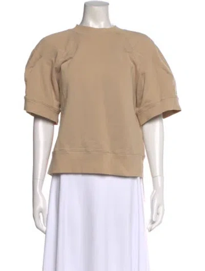 Pre-owned Agolde Crew Neck Short Sleeve Sweatshirt In Neutral
