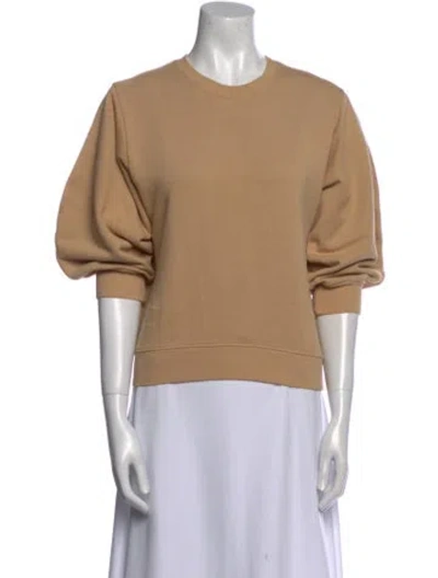 Pre-owned Agolde Crew Neck Short Sleeve Sweatshirt In Neutral