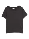 Agolde Crew-neck Short-sleeve T-shirt In Black