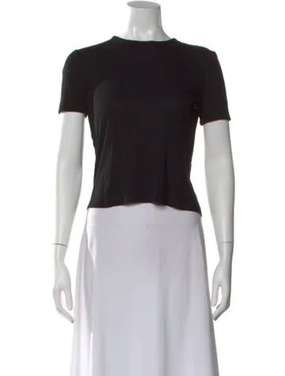 Pre-owned Agolde Crew Neck Short Sleeve T-shirt In Black