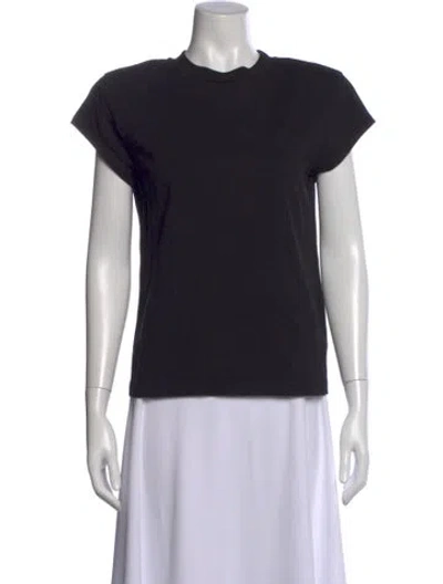 Pre-owned Agolde Crew Neck Short Sleeve T-shirt In Black