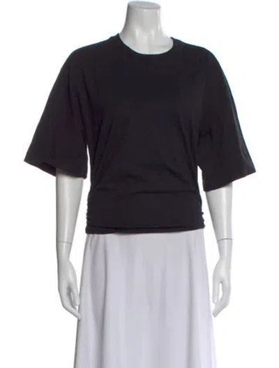 Pre-owned Agolde Crew Neck Short Sleeve T-shirt In Black