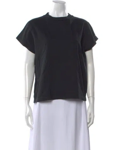 Pre-owned Agolde Crew Neck Short Sleeve T-shirt In Black