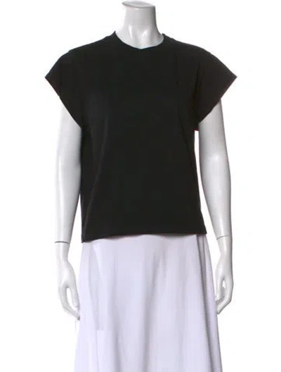 Pre-owned Agolde Crew Neck Short Sleeve T-shirt In Black